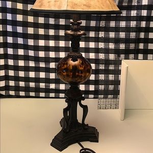 Glass Blown Lamp Set Animal Print